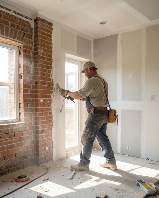 Entrepreneur rénovation générale sur un chantier